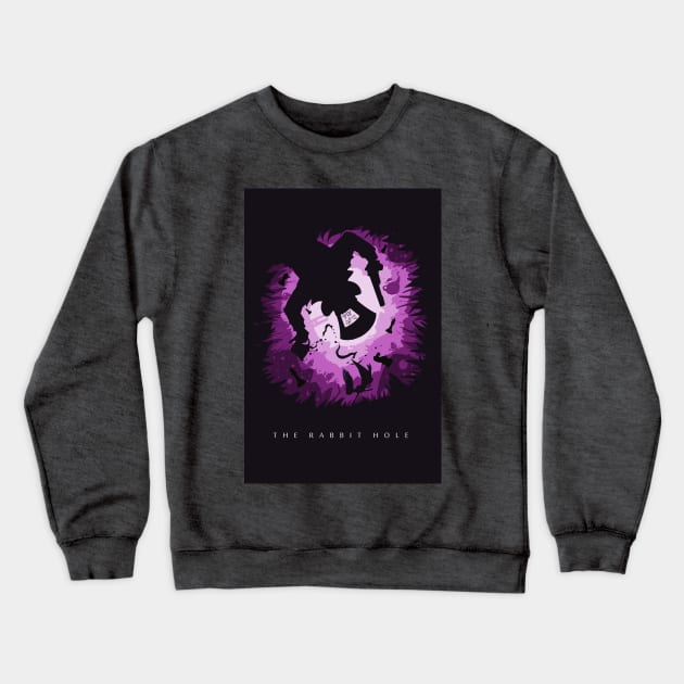 The Rabbit Hole Crewneck Sweatshirt by Bobablackfly